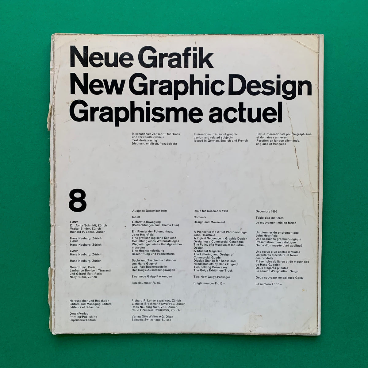 Neue Grafik / New Graphic Design / Graphisme actuel No.8 1960 
