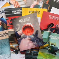 Pressing Matters magazine, 2017-2020 (x13 issues, complete run). Buy and sell the best graphic design and screen printing books, journals, magazines and posters with The Print Arkive.