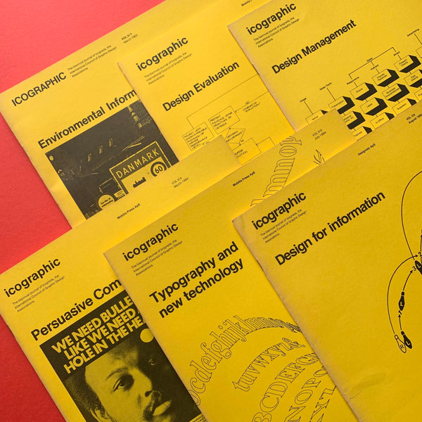 ICOGRAPHIC, Vol.II issue Nos. 1-6, 1982-1985 (complete set). Buy and sell the best graphic design books, journals, magazines and posters with The Print Arkive.