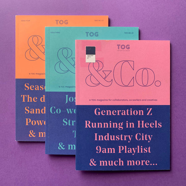 &Co: a TOG magazine for collaborators, co-workers and creatives / Issues 1, 3 & 4 magazine cover. Buy and sell the best graphic design books, journals, magazines and posters with The Print Arkive.