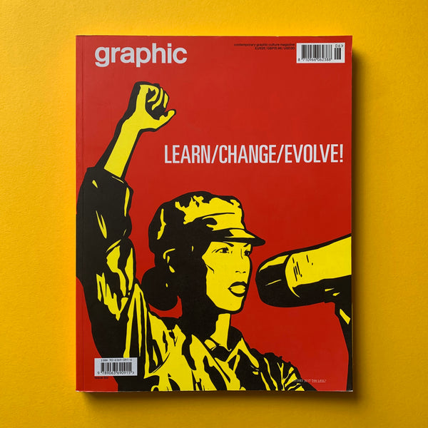Graphic #6: Learn/Change/Evolve magazine cover. Buy and sell the best graphic design books, journals, magazines and posters with The Print Arkive.