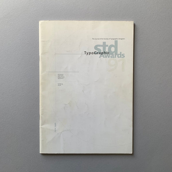 The std International TypoGraphic Awards, No.44 1992 - magazine cover. Buy and sell the best typography books, journals, magazines and posters with The Print Arkive.