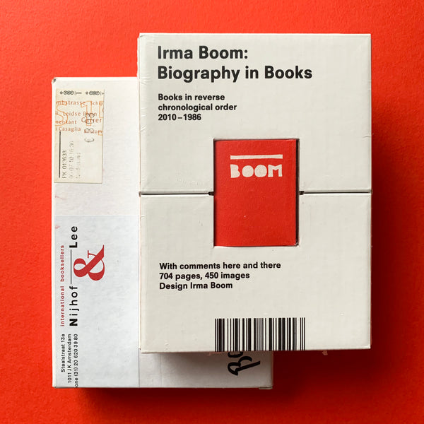 Irma Boom: Biography in Books - Books in reverse chronological order 2010-1986 - book cover. Buy and sell the best graphic design books, journals, magazines and posters with The Print Arkive.