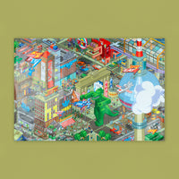 Berlin Pixorama (eBoy) - poster. Buy and sell the best original vintage posters with The Print Arkive.