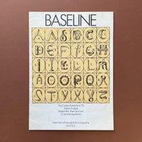 BASELINE, International Typographics Journal - book cover. Buy and sell the best graphic design books, journals, magazines and posters with The Print Arkive.