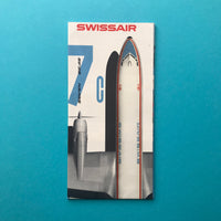 Swissair Douglas DC-7C Leaflet/Poster (Kurt Wirth) - leaflet cover. Buy and sell the best graphic design books, journals, magazines and posters with The Print Arkive.