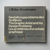 The graphic artist and his design problems (Josef Müller-Brockmann) 1st Edition - book cover. Buy and sell the best graphic design books, journals, magazines and posters with The Print Arkive.