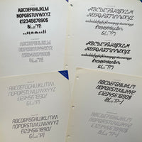 Alphabet New Typefaces: Arcade font [Specimen Sheets]