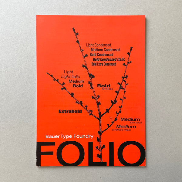 Folio, Bauer Type Foundry [Specimen Book]. Buy and sell the best type specimen books, journals, magazines and posters with The Print Arkive.