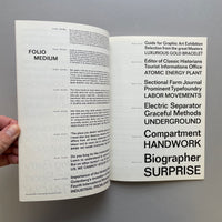 Folio, Bauer Type Foundry [Specimen Book]