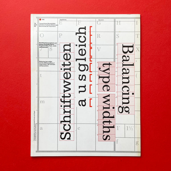 TM/SGM/RSI Nr.5 1982 (Typografische Monatsblätter). Buy and sell the best typography books, journals, magazines and posters with The Print Arkive.