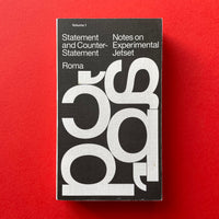 Statement and Counter-Statement: Notes on Experimental Jetset, Volume 1 - book cover. Buy and sell the best graphic design books, journals, magazines and posters with The Print Arkive.