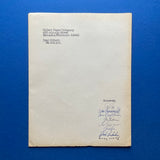 (Letterheads) Love Letters to: Gilbert; from: Saul Bass, Ivan Chermayeff, Lou Dorfsman, Gene Federico, Milton Glaser, George Lois, Herb Lubalin, Henry Wolf