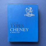 A Book of Types, Cheney & Sons Ltd. Buy and sell the best type specimen books, journals, magazines and posters with The Print Arkive.