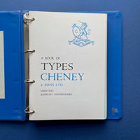 A Book of Types, Cheney & Sons Ltd