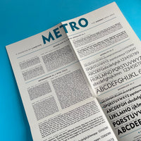 Lintotype METRO a modern sans serif (1937)