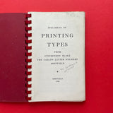 SB Types: Specimens of printing types from Stephenson Blake (1966)