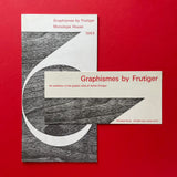 Graphismes by Frutiger / The Graphic Work of Adrian Frutiger, Monotype House 1964. Buy and sell the best graphic design books, journals, magazines and posters with The Print Arkive.