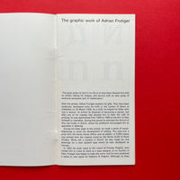 Graphismes by Frutiger: The Graphic work of Adrian Frutiger (Book and invitation)