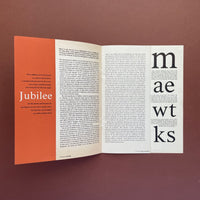 Lintotype Jubilee, a type face designed for newspaper, periodicals, and general composition (1963)