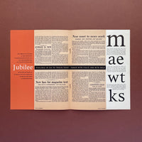 Lintotype Jubilee, a type face designed for newspaper, periodicals, and general composition (1963)