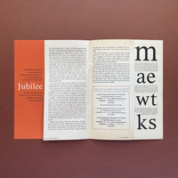 Lintotype Jubilee, a type face designed for newspaper, periodicals, and general composition (1963)