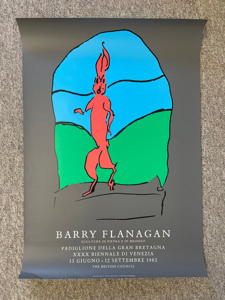 Barry Flanagan - Sculture In Pietra E In Bronzo [Poster] . Buy and sell the best original vintage posters with The Print Arkive.