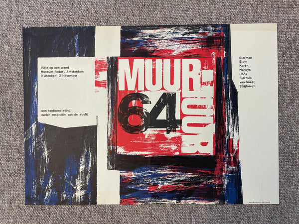 Muur 64 [Poster] Wim Strijbosch. Buy and sell the best original vintage posters with The Print Arkive.