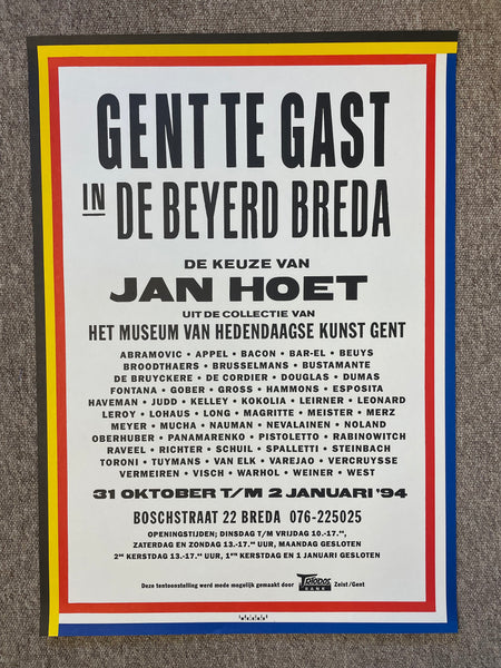 Gent Te Gast [Poster] Anthon Beeke. Buy and sell the best original vintage posters with The Print Arkive.