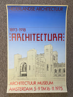 Nederlandse Architectuur 1893 - 1918 [Poster] Wim Crouwel. Buy and sell the best original vintage posters with The Print Arkive.