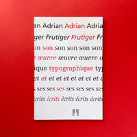 Adrian Frutiger, his typographic work and his writings. Buy and sell the best graphic design books, journals, magazines and posters with The Print Arkive.