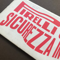 Pirelli Cinturato Sicurezza In Curva - Alan Fletcher