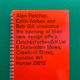 Alan Fletcher, Colin Forbes and Bob Gill announce the opening of their new design office (Fletcher/Forbes/Gill)