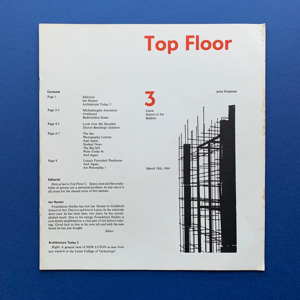 Top Floor 3, Luton School of Art Bulletin, March 1964