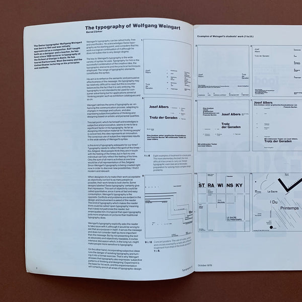 Typographic 12: The typography of Wolfgang Weingart – The Print Arkive