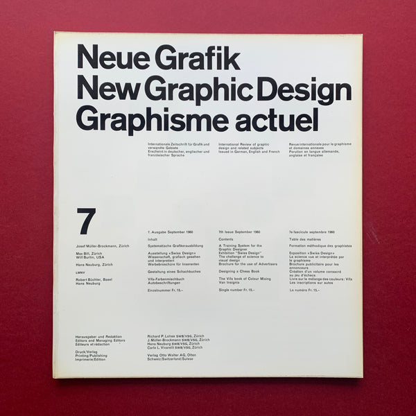 Neue Grafik / New Graphic Design / Graphisme actuel – First 