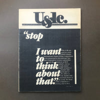 U&lc. International Journal of Typographics. Vol 12, No 3, Nov. 1985